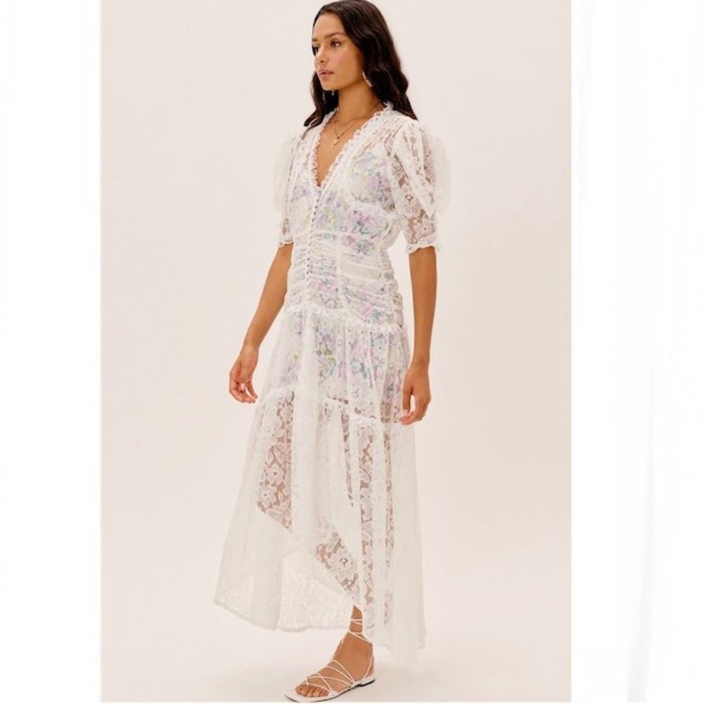 For Love and Lemons Loretta Midi Dress size M
